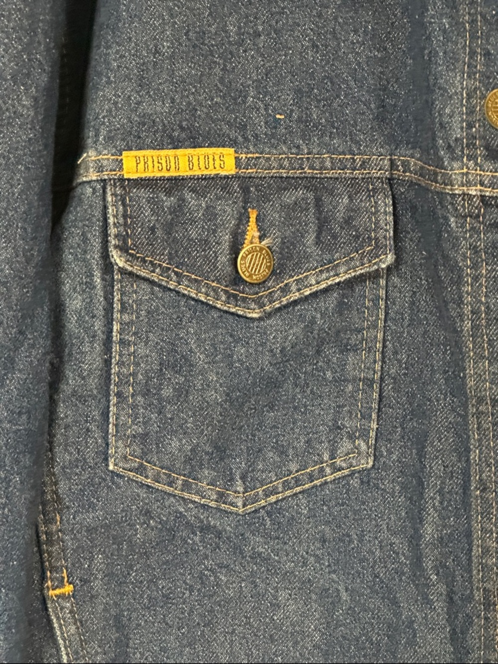 Vintage But LIKE NEW Crosby Stills Nash & Young 2000 Tour Denim Jacket XL - Picture 4 of 7
